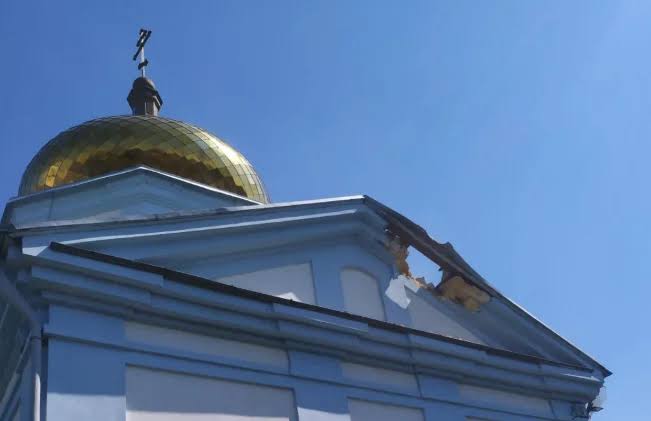 The Russian army attacked the Stritensky Cathedral in Kherson with a drone