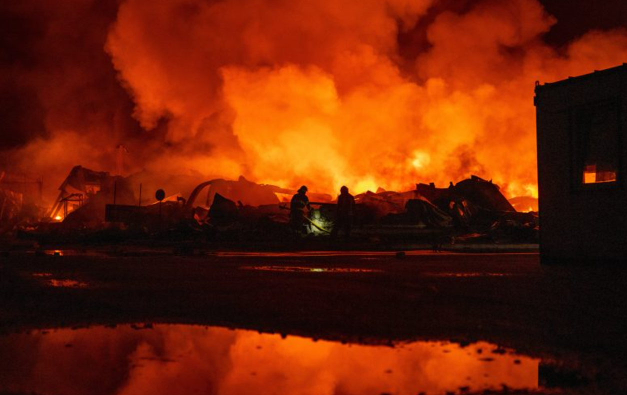 Russian assault destroys Ukrainian village church